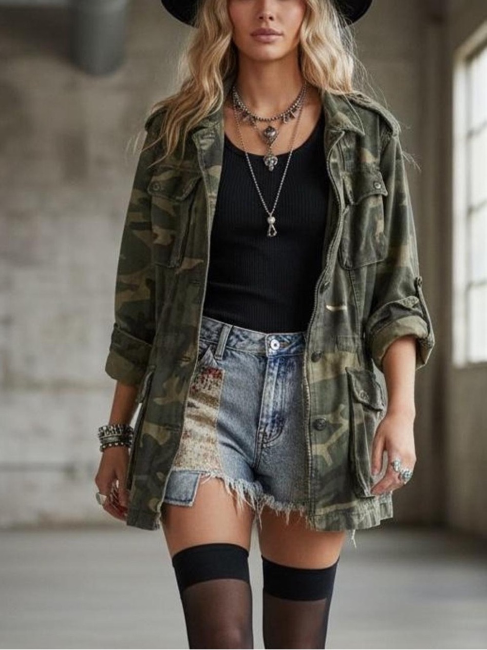 Free People Not Your Brothers Camo Jacket
